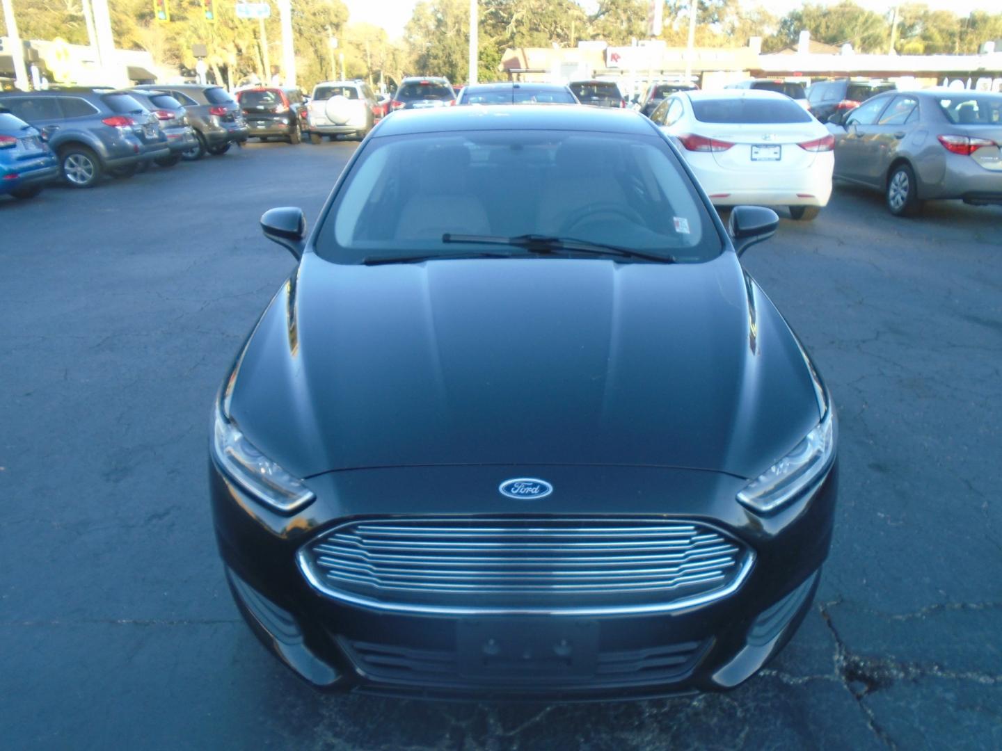 2015 BLACK /Grey FORD FUSION S (3FA6P0G77FR) with an L4 2.5L engine, located at 6112 N Florida Avenue, Tampa, FL, 33604, (888) 521-5131, 27.954929, -82.459534 - Photo#1